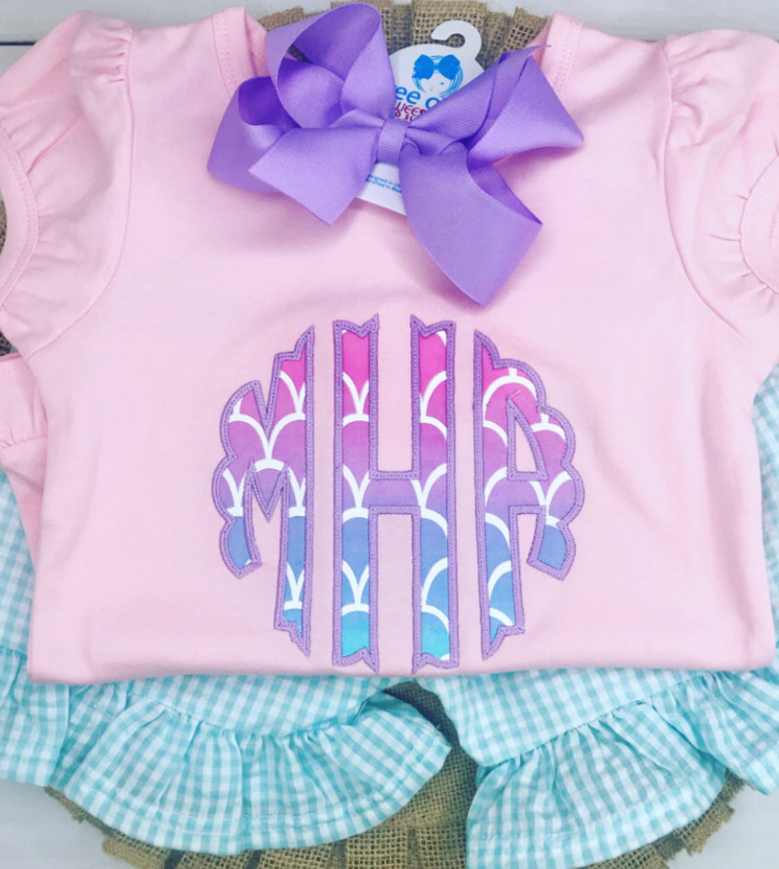 Mermaid Monogram Appliqué Shirt