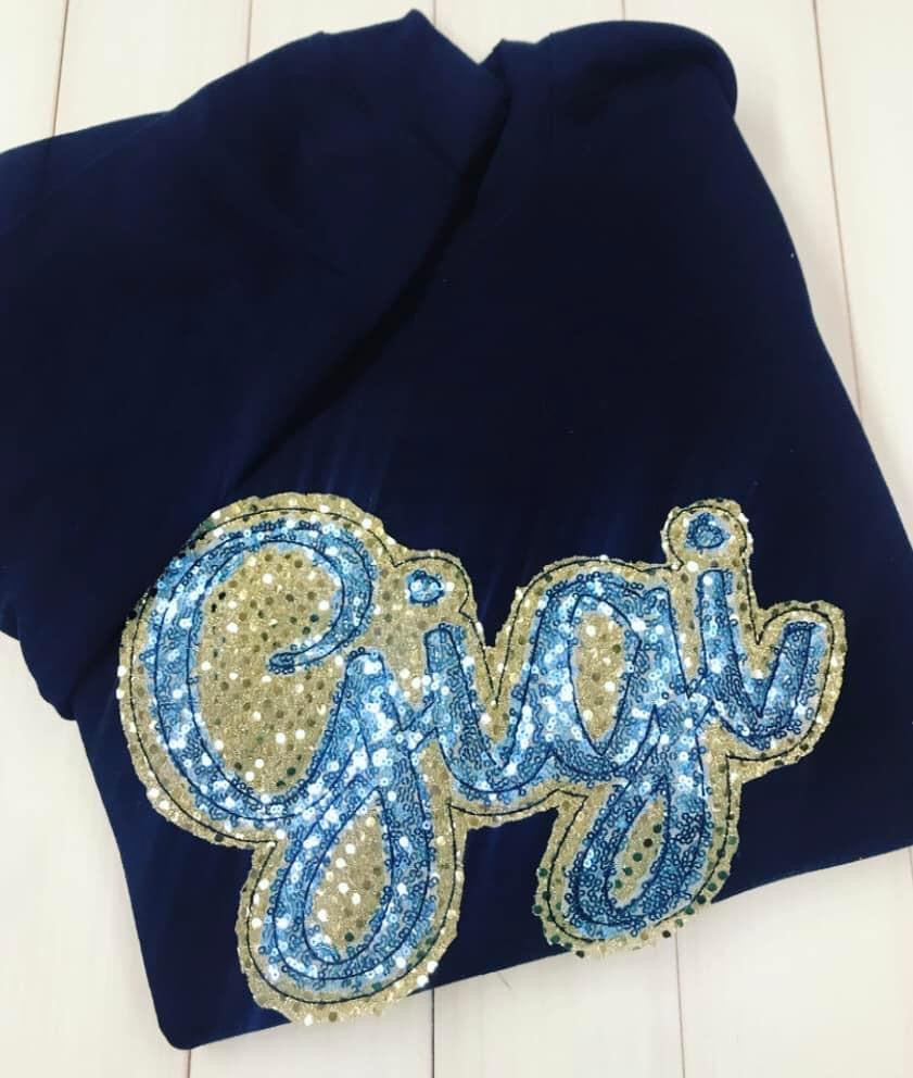 ADULT Hand-lettered Sequin Shirts