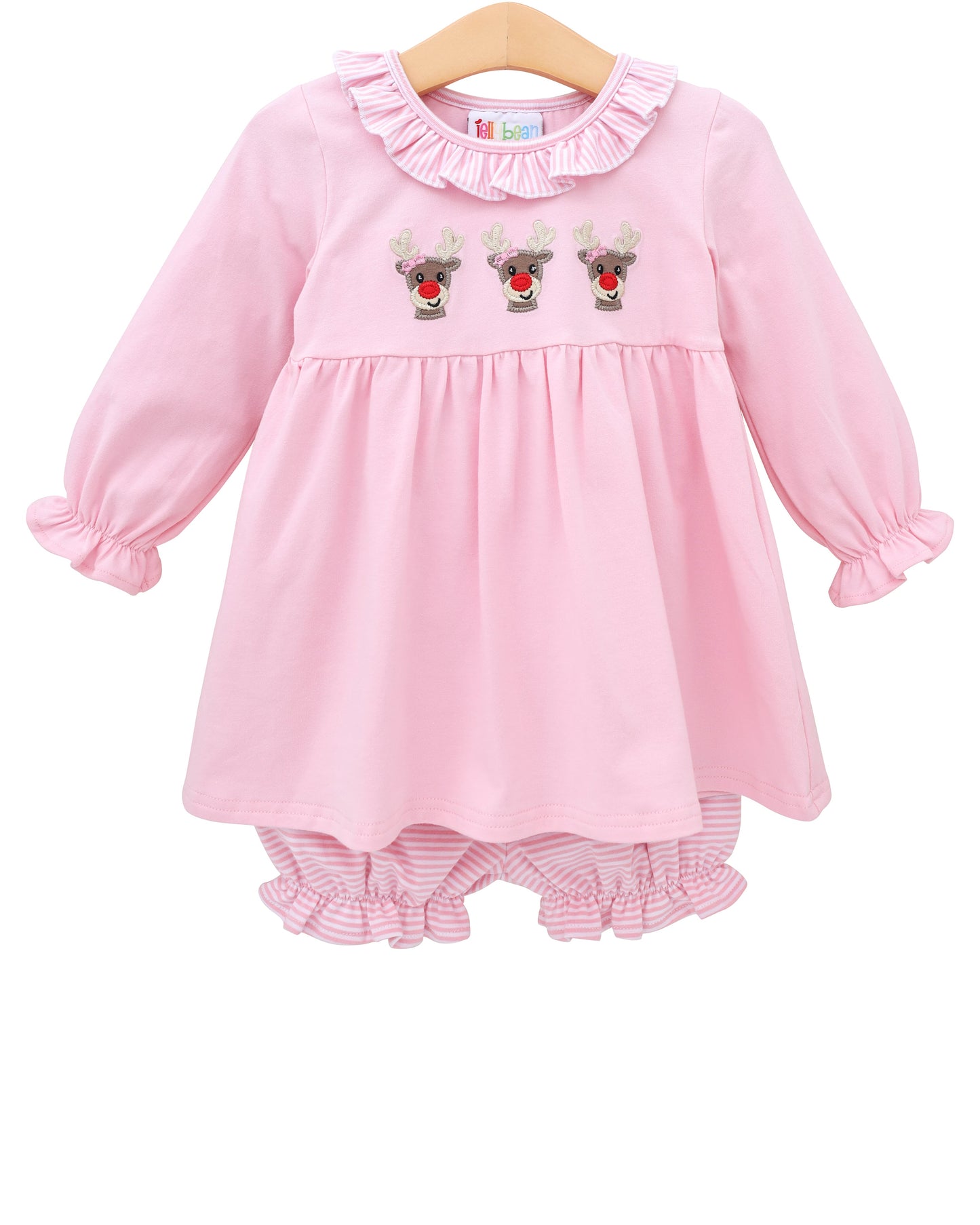 Run Run Rudolph Ruffle Pants Set