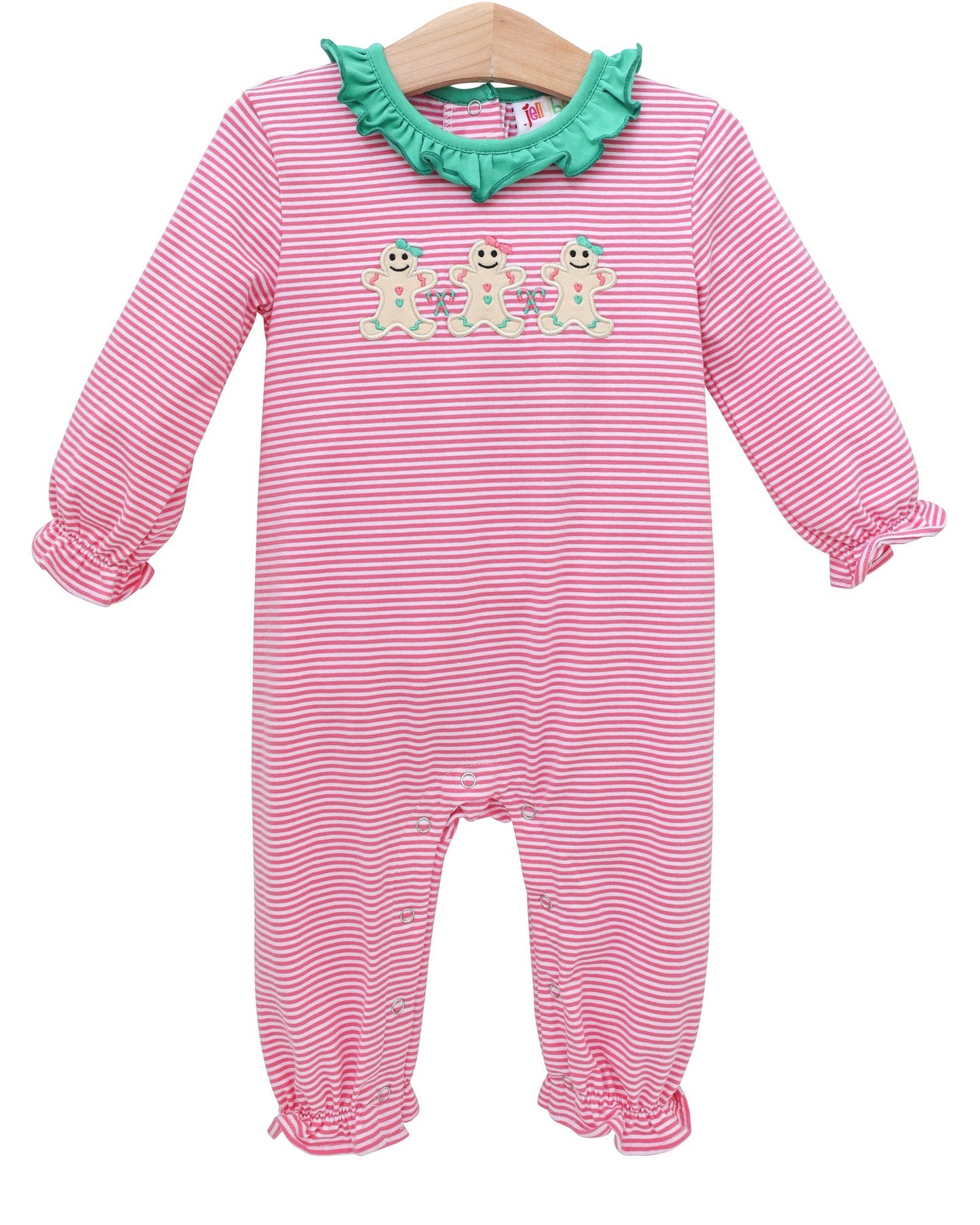 Sweet Christmas Tree Ruffle Romper