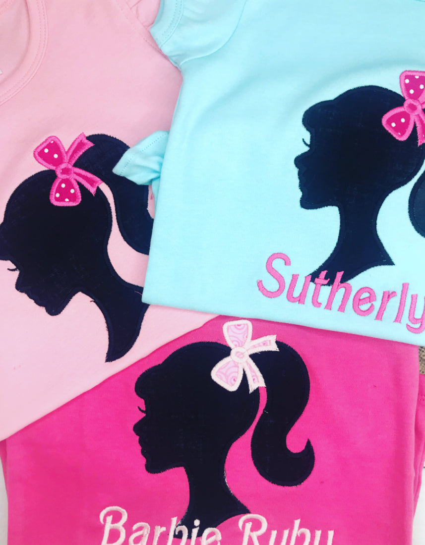 Barbie Girl Applique Shirt
