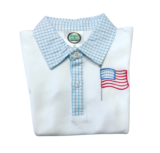 Blanks - Doodle Flag Polo