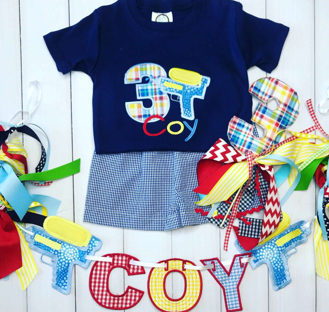 Water Gun Birthday Shirt