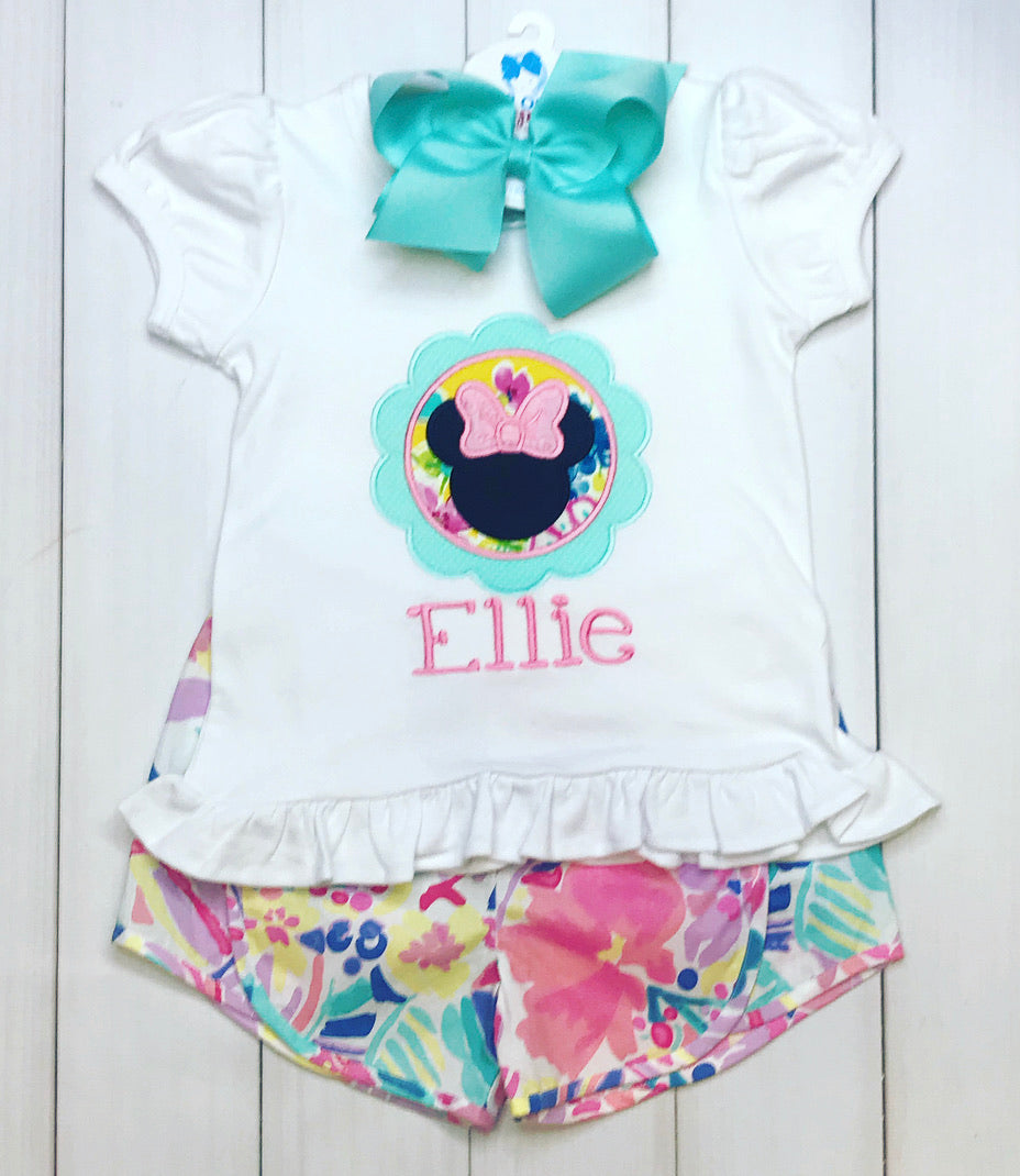 Scallop Mouse Applique Tee