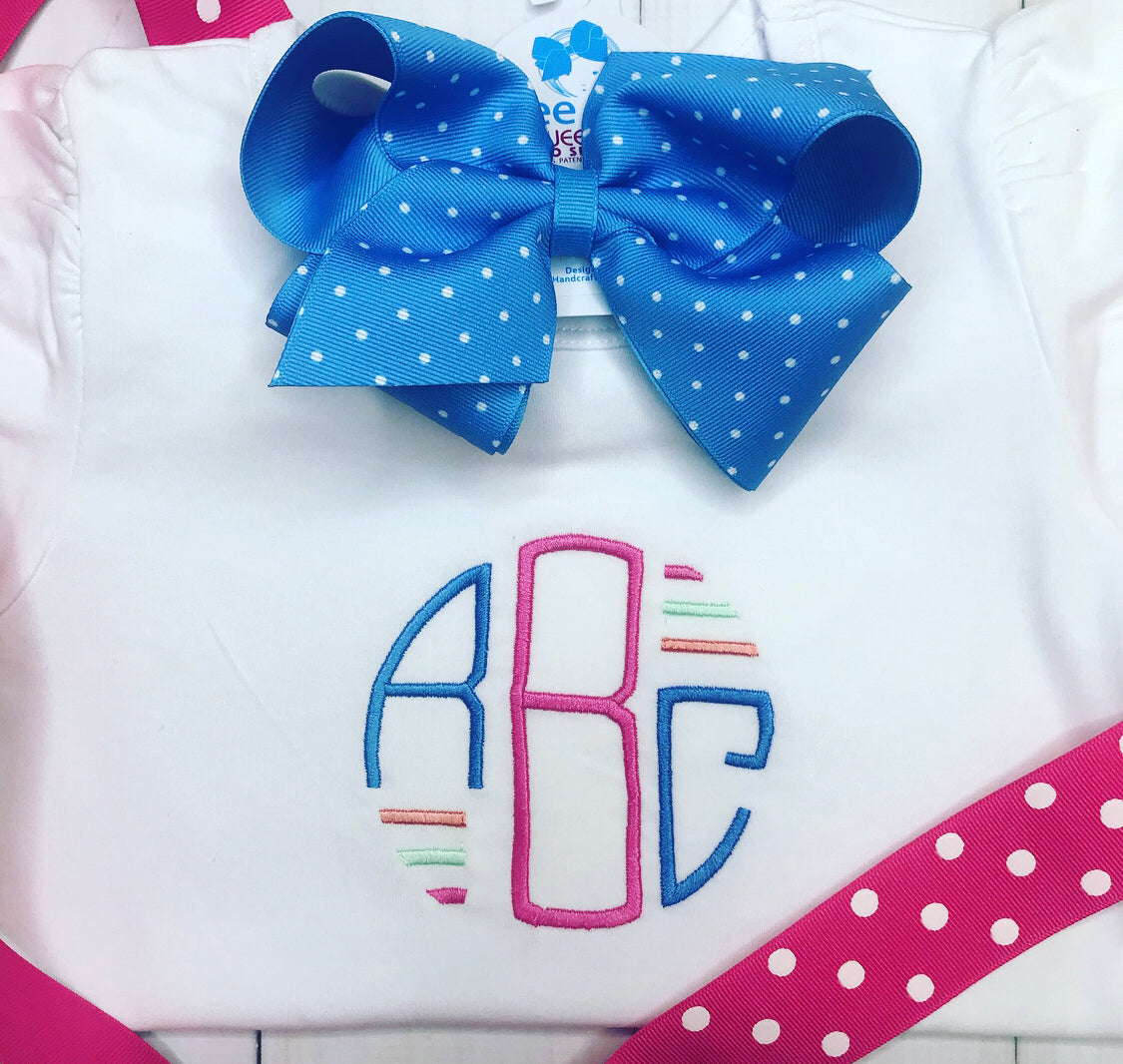 Round Lines Circle Monogram Shirt