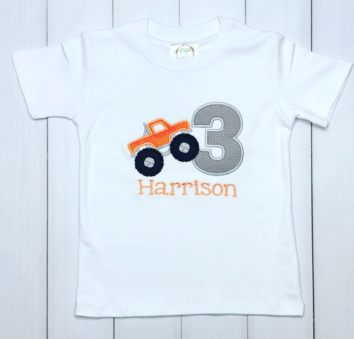 Monster Truck Birthday Shirt