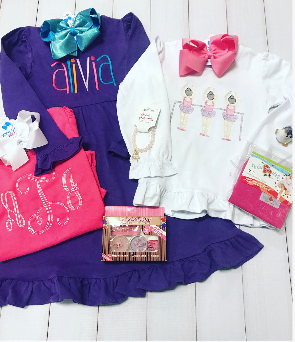 Purple Rainbow Name Dress