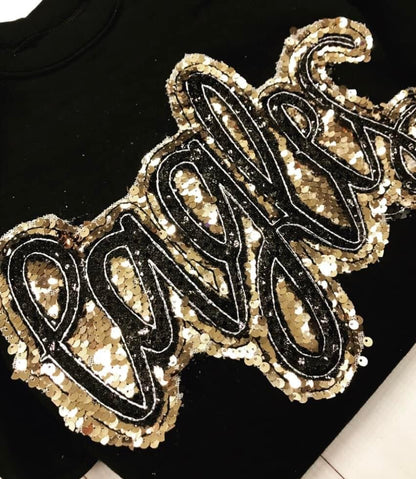 ADULT Hand-lettered Sequin Shirts