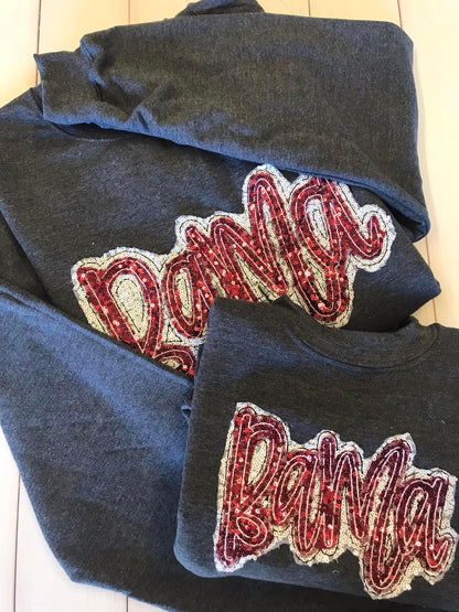 ADULT Hand-lettered Sequin Shirts