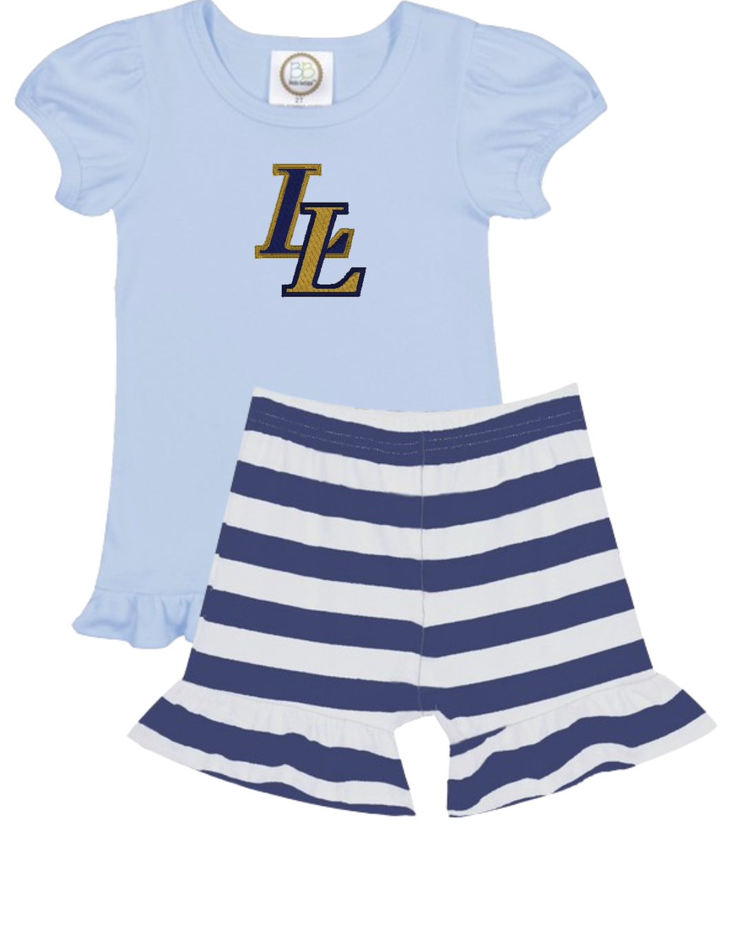 Girls Spirit Ruffle Tees