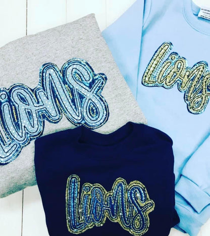 ADULT Hand-lettered Sequin Shirts