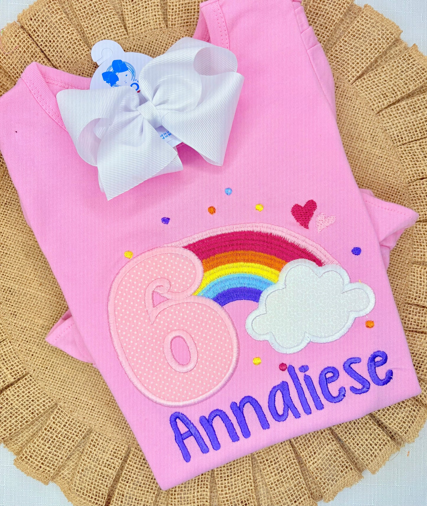 Rainbow Birthday Number