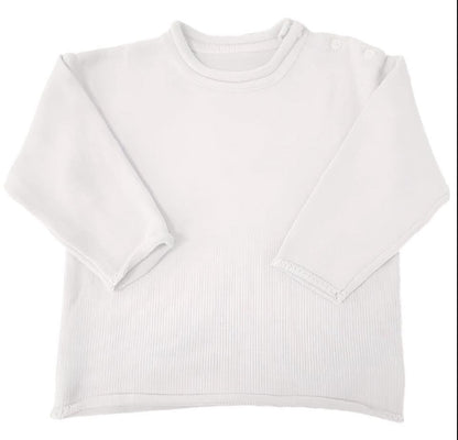 Solid RollNeck Sweater - Embroidery Included