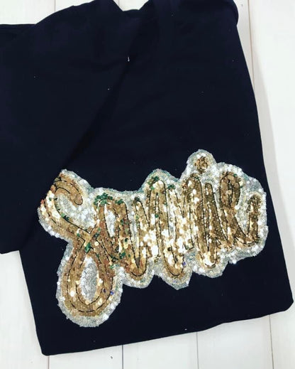ADULT Hand-lettered Sequin Shirts