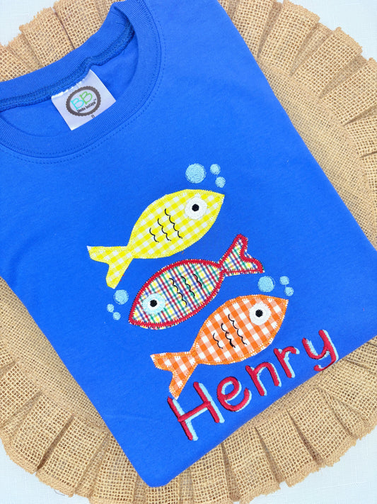 Fish Trio Applique