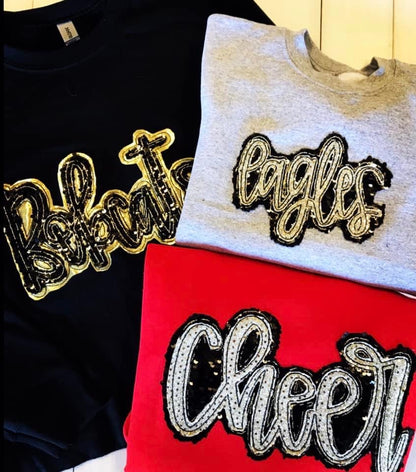 ADULT Hand-lettered Sequin Shirts