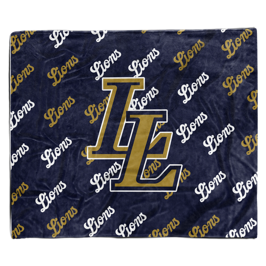 🦁 Design #2 — LL Lions Stadium Blanket