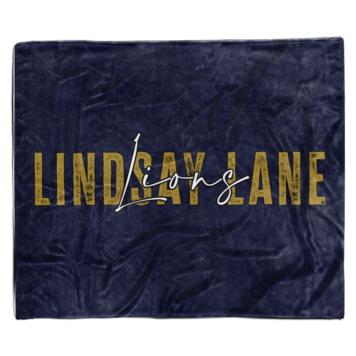 🦁 Design #1 — Lindsay Lane Lions Stadium Blanket