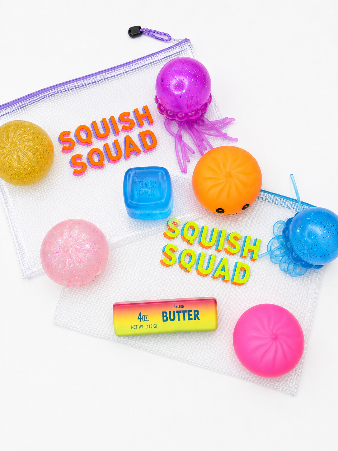 Squish Squad Zipper Pouch