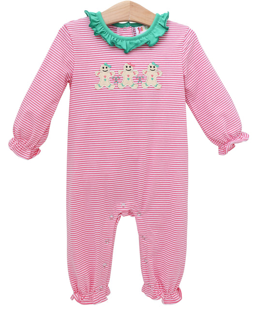 Sweet Christmas Tree Ruffle Romper
