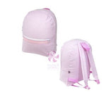 Pink Seersucker Small Backpack