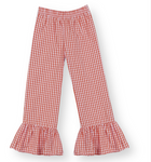 Girls Ruffle Gingham Pants (7 Colors)