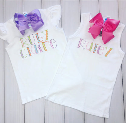 Rainbow Ruffle Custom