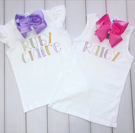 Rainbow Ruffle Custom