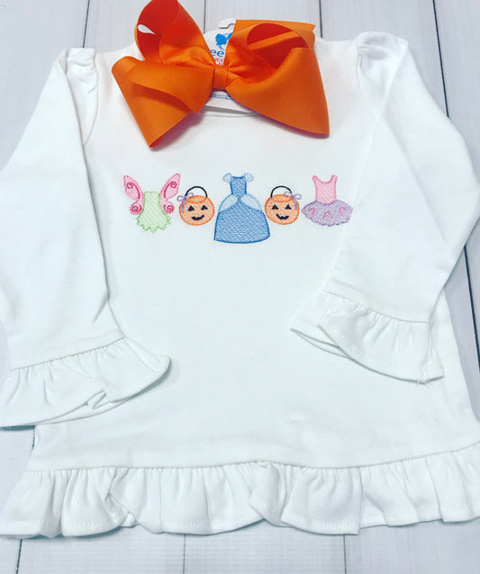 Spooky Princess Sketch Embroidery