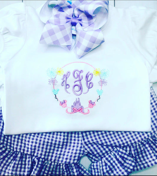 Magical Castle Monogram Frame Tee
