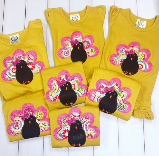 Girl Applique Turkey