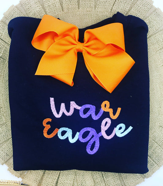 Harriet Script Rainbow Sweatshirt - Adult