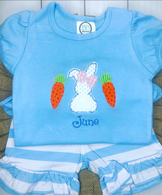 Bunny/Carrot Trio with Bow