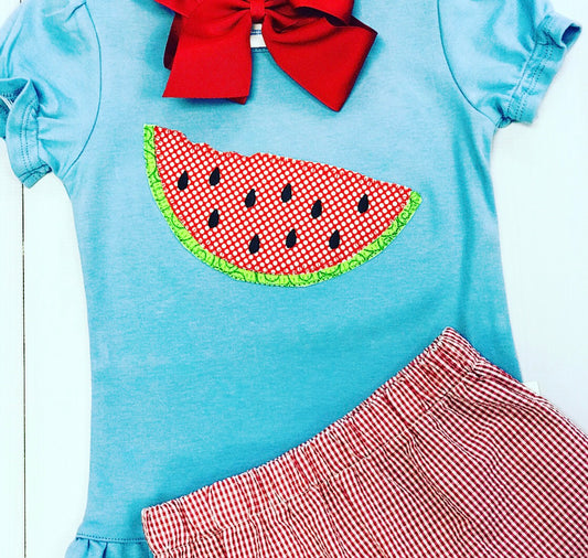Watermelon Slice  Applique
