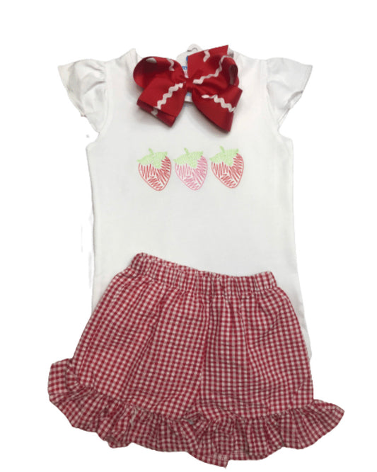 Strawberry Scirbble Trio Shirt