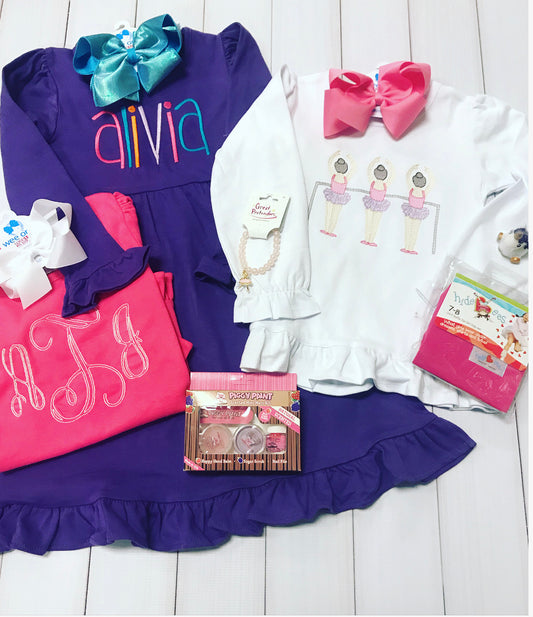 Purple Rainbow Name Dress