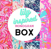 Lily Inspired Surprise Monogram BOX ($125 Value)